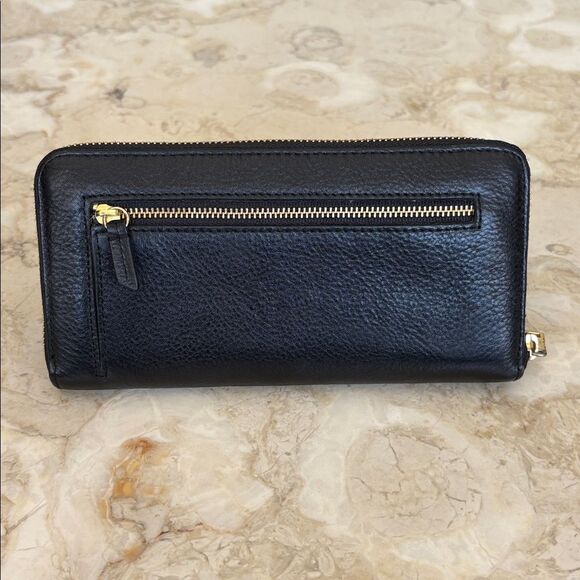 Fossil Leather Zip Around Long Wallet - Picture 2 of 14